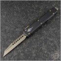 (#119W-13S) Microtech Ultratech Warlhound Bronze Plain Signature - Front