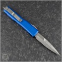 (#120-10BL) Microtech Blue Ultratech Bayonet Stonewash Plain - Back