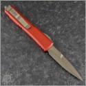 (#120-13APRD) Microtech Red Ultratech Bayonet Apocalyptic Bronzed - Back