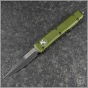 (#120-1OD) Microtech OD Green Ultratech Bayonet Black Plain - Front
