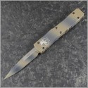 (#120-1TC) Microtech Tan Camo Ultratech Bayonet Plain - Front