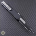 (#120-2CF) Microtech Carbon Fiber Ultratech Bayonet Black Partially Serrated - Back
