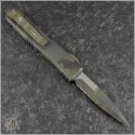 (#120-2OCS) Microtech Olive Camo Ultratech Bayonet Part Serrated - Back
