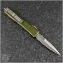 (#120-4OD) Microtech OD Green Ultratech Bayonet Satin Plain - Back