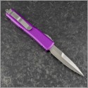 (#120-4VI) Microtech Violet Ultratech Bayonet Satin Plain - Back