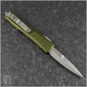 (#120II-10ODS) Microtech OD Green Ultratech II Stepside Bayonet Stonewash Plain - Back