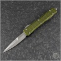 (#120II-10ODS) Microtech OD Green Ultratech II Stepside Bayonet Stonewash Plain - Front