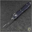 (#121-1-204P) Microtech Ultratech S/E Black Plain - Front