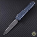 (#121-10APGY-TRI) Microtech Ultratech S/E Apocalyptic Plain w/ TriGrip Grey Handle - Front