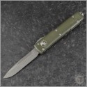 (#121-10DOD) Microtech Distressed OD Green Ultratech S/E Apocalyptic - Front