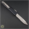 (#121-11CC) Microtech Ultratech S/E Stonewash Serrated - Contoured Chassis - Back
