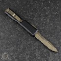 (#121-14) Microtech Ultratech S/E Bronzed Part Serrated - Back