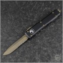 (#121-14) Microtech Ultratech S/E Bronzed Part Serrated - Front