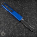 (#121-1BL) Microtech Blue Ultratech S/E Black Plain - Back