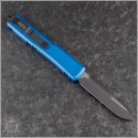 (#121-1BL) Microtech Blue Ultratech S/E Black Plain - Back