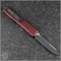 (#121-1MR-204P) Microtech Merlot Ultratech S/E Black Plain - Back