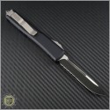 (#121-2CC) Microtech Ultratech S/E Black Partially Serrated - Back