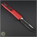 (#121-2RDCC) Microtech Red Ultratech S/E Black Partially Serrated Tactical w/ Contoured Handle - Back