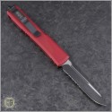(#121-2RD) Microtech Red Ultratech S/E Black Part Serrated - Back