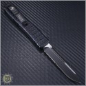 (#121-2T-TRI) Microtech Ultratech S/E Black Partially Serrated Tri-Grip Tactical  - Back
