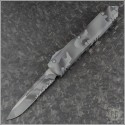 (#121-2UCS) Microtech Urban Camo Ultratech S/E Part Serrated - Front