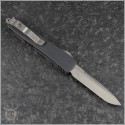 (#121-4CF) Microtech Carbon Fiber Ultratech S/E Satin Plain - Back
