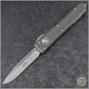 (#121-4OD-Elmax) Microtech OD Green Ultratech S/E Satin Plain - Front