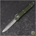 (#121-4OD) Microtech OD Green Ultratech S/E Satin Plain - Front