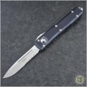 (#121-5CC) Microtech Ultratech S/E Satin Partially Serrated w/ Contoured Handle - Front