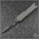 (#1217-1NCS) Microtech Natural Clear Combat Troodon Gen III Interceptor Black Plain - Front