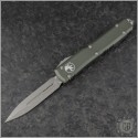 (#122-10APOD) Microtech OD Green Ultratech Apocalyptic D/E Plain - Front