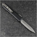 (#122-12-ELMAX) Microtech Ultratech Stonewash D/E Fully Serrated - Back