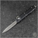 (#122-12-ELMAX) Microtech Ultratech Stonewash D/E Fully Serrated - Front