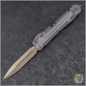 (#122-13CL) Microtech Ultratech D/E Bronze Plain w/ Clear Top - Front