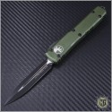 (#122-1CCOD) Microtech OD Green Ultratech Black D/E Plain Contoured Chasis - Front