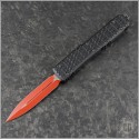 (#122-1SL) Microtech Sith Lord Ultratech D/E Plain Tactical Tri-Grip w/ Red Blade - Front