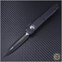 (#122-1TCC) Microtech Tactical Ultratech Black D/E Plain Contoured Chasis - Front
