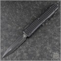 (#122-1TFRS) Microtech Ultratech D/E Black Plain Tactical Frag Handle - Front