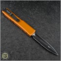 (#122-2ORCC) Microtech Orange Ultratech D/E Black Partially Serrated - Back