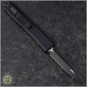 (#122-2T) Microtech Ultratech D/E Black Partially Serrated Tactical - Back