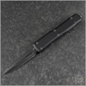 (#122-3DLCTS) Microtech Ultratech D/E DLC Full Serrated - Front