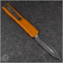 (#122-3OR) Microtech Orange Ultratech D/E Black Full Serrated - Back