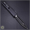 (#122-3TCC) Microtech Tactical Ultratech Black D/E Fully Serrated Contoured Chasis - Back