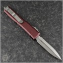 (#122-4MR) Microtech Merlot Ultratech Satin D/E Plain - Back
