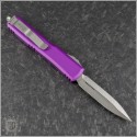 (#122-4VI) Microtech Violet Ultratech D/E Satin Plain - Back