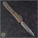 (#122-6TA) Microtech Tan Ultratech Satin D/E Fully Serrated Contoured Chasis - Back