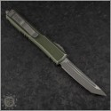(#123-10DOD) Microtech Distressed OD Green Ultratech T/E Apocalyptic Plain - Back