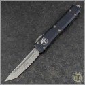 (#123-10) Microtech Ultratech T/E (Tanto) Stanewash Plain - Front