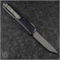 (#123-11DBK) Microtech Distressed Black Ultratech T/E Apocalyptic Plain - Back