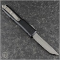 (#123-12AP) Microtech Ultratech T/E (Tanto) Stonewash Full Serrated - Back